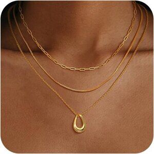 Christmas gift gold Style 04 plated layered necklaces women dainty choker set